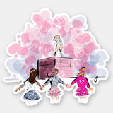 Taylor Swift Eras Tour Movie Girls Holding Hands Sticker