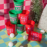 Naughty vs. Nice Holiday Party Pong Set