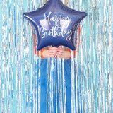 Navy Blue Foil Happy Birthday Balloon