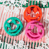 Nice List Smiley Hair Claw Clip Set