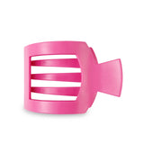 Teleties Large Flat Square Clip- Paradise Pink