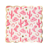 Cowgirl Pattern Paper Plate