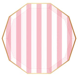 Petal Pink Signature Cabana Stripe Plates