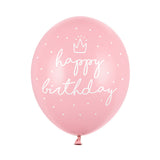 Pink Happy Birthday Balloons