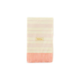 Pink Striped Fringe Guest Towels