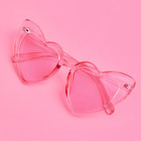 Pink Heart Eyes Sunglasses