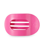 Teleties Large Flat Oval Clip- Paradise Pink