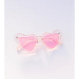 Pink Party Glitter Heart Sunglasses