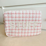 Pink Plaid Bag- XL