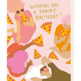 Pizza Party Birthday Card