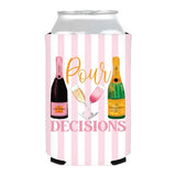 Pour Decisions Watercolor Veuve Champagne Can Cooler