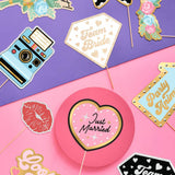 Just Married Props- 42 piece photo booth set