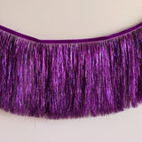 Tinsel Fringe Garland- Purple