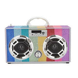 Rainbow Bling Boombox