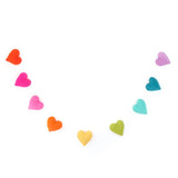 Rainbow Heart Felt Garland