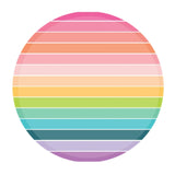 Rainbow Stripe Paper Plates