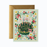 Floral Cake Birthday Card