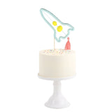 Cotton Cake Topper- Rocket