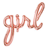 Girl Foil Balloon- Rose Gold