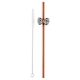 Bow Straw- Rose Gold