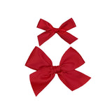 Satin Bow- Ruby