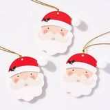 Santa Pom Gift Tag- Set of 10