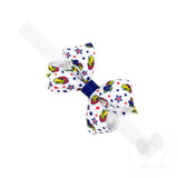 Mini Grosgrain KU College Star Collegiate Logo Print Bow on Headband