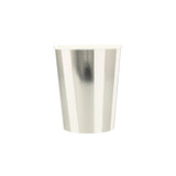 Silver Stripe Cups