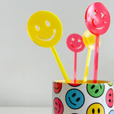 Smiley Faces Drink Stirrer Set