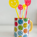 Smiley Faces Drink Stirrer Set