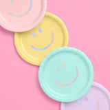 Smiley Pastel Dinner Plates