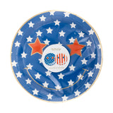 Star & Stripes Smiley Paper Plates