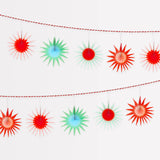 Tissue Paper Starburst Garland