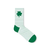 Striped Shamrock Childrens Socks