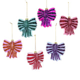 Striped Bow Ornament