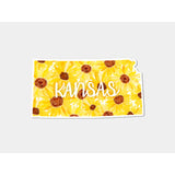 Kansas Sunflower Vinyl Sticker