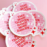 Take Chances Disco Ball Sticker