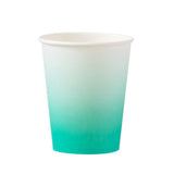 8 oz Cup- Teal Ombre