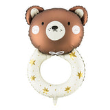 Teddy Rattle Foil Balloon