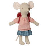 Tricycle Mouse, Big Sister w/ Bag- Red