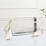 White Small Rectangular Clear Bag