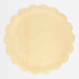 Wooden Scalloped Plates