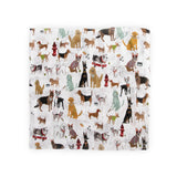 Cotton Muslin Swaddle Blanket- Woof