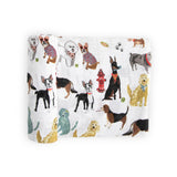 Cotton Muslin Swaddle Blanket- Woof