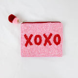 XOXO Love Beaded Pouch