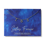 Sorority Name Necklace- Zeta Phi Beta